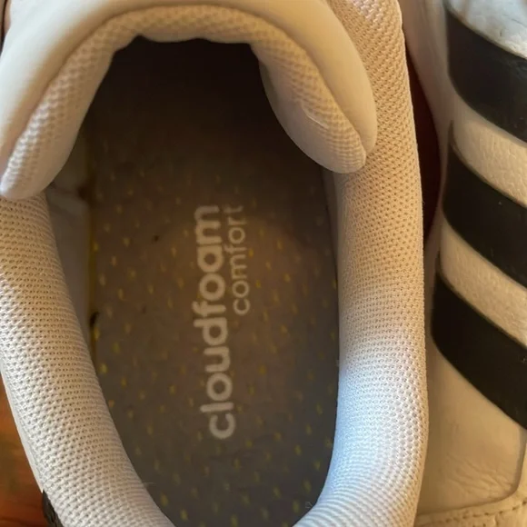 8.5 Adidas Woman’s White and Black Sneakers - Picture 7 of 7